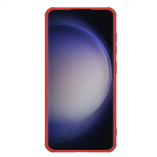 Nillkin Samsung Galaxy S24 Super Frosted Shield Pro Σκληρή Θήκη με Πλαίσιο Σιλικόνης - Red