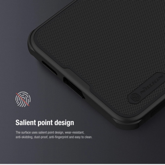 Nillkin Samsung Galaxy S24 Super Frosted Shield Pro Σκληρή Θήκη με Πλαίσιο Σιλικόνης - Black