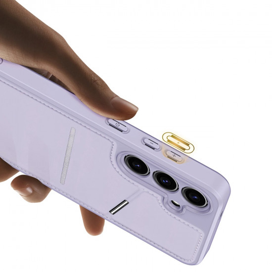 Dux Ducis Samsung Galaxy S24+ Rafi II Mag Anti-RFID Θήκη με Υποδοχή για Κάρτες / Stand και MagSafe - Purple