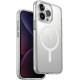 Uniq iPhone 15 Pro LifePro Xtreme Magclick Σκληρή Θήκη με Πλαίσιο Σιλικόνης και MagSafe - Διάφανη / Frost Clear