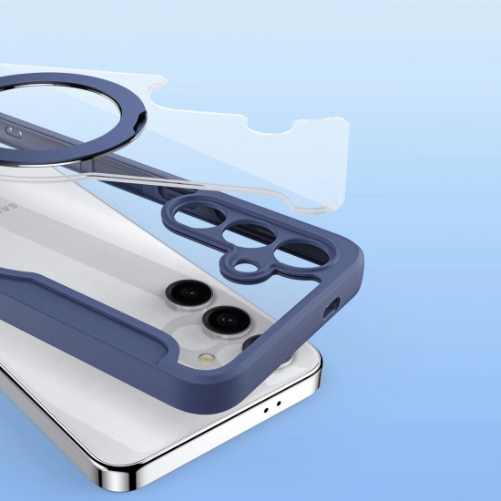 Dux Ducis Samsung Galaxy S24+ Skin X Pro Magnetic Ring Flip Case Θήκη Βιβλίο με MagSafe και Stand - Blue