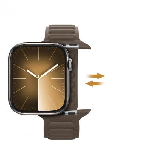Dux Ducis Λουράκι Apple Watch 2 / 3 / 4 / 5 / 6 / 7 / 8 / 9 / SE - 38 / 40 / 41 mm Strap BL Μαγνητικό Υφασμάτινο - Taupe