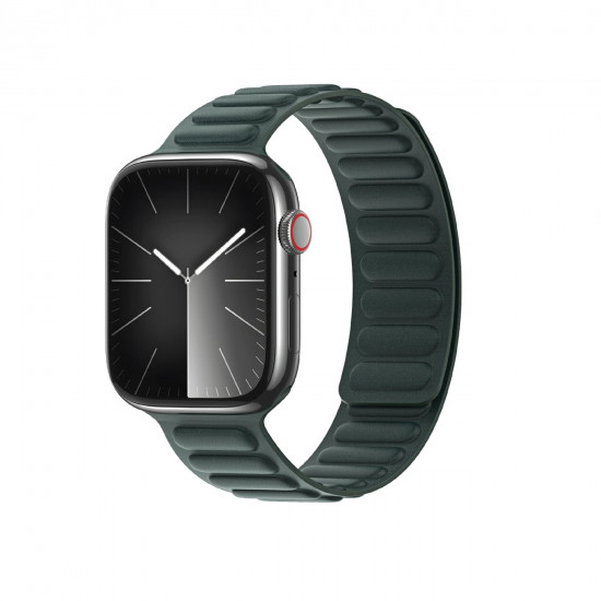 Dux Ducis Λουράκι Apple Watch 2 / 3 / 4 / 5 / 6 / 7 / 8 / 9 / SE - 38 / 40 / 41 mm Strap BL Μαγνητικό Υφασμάτινο - Green