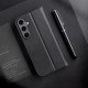 Dux Ducis Samsung Galaxy S24 Hivo Θήκη Πορτοφόλι Stand από Γνήσιο Δέρμα - Black