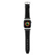 Karl Lagerfeld Λουράκι Apple Watch 2 / 3 / 4 / 5 / 6 / 7 / 8 / 9 / SE - 38 / 40 / 41 mm Saffiano Monogram από Συνθετικό Δέρμα - Black - KLAWMSAKLHPK