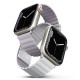 UNIQ Λουράκι Apple Watch 2 / 3 / 4 / 5 / 6 / 7 / 8 / 9 / SE - 38 / 40 / 41 mm Revix Μαγνητικό Σιλικόνης Διπλής Όψης - Lilac / White