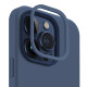 Uniq iPhone 15 Pro Lino Hue Magclick Θήκη Σιλικόνης με MagSafe - Navy Blue