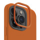 Uniq iPhone 15 Pro Lino Hue Magclick Θήκη Σιλικόνης με MagSafe - Sunset Orange