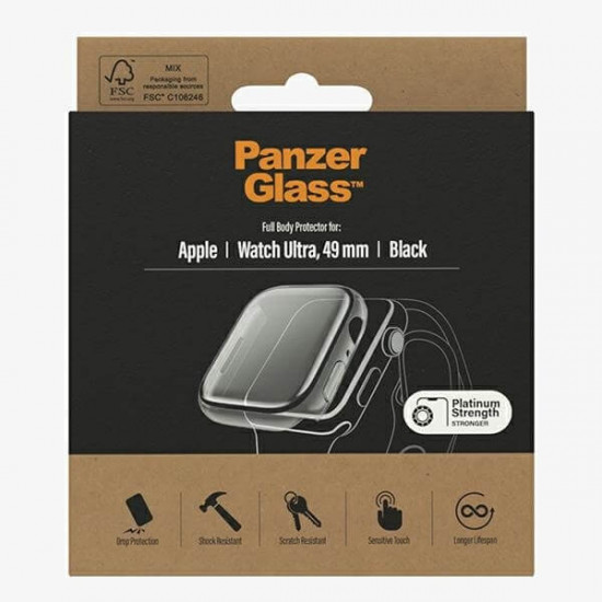 PanzerGlass Θήκη Apple Watch Ultra / Ultra 2 - 49mm - Full Body με Προστασία Οθόνης - Black