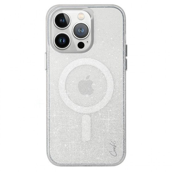Uniq iPhone 15 Pro Coehl Lumino Σκληρή Θήκη με MagSafe - Silver / Sparkling Silver