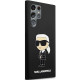 Karl Lagerfeld Samsung Galaxy S24 Ultra Silicone Ikonik Σκληρή Θήκη με Πλαίσιο Σιλικόνης - Black - KLHCS24LSNIKBCK