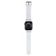 Karl Lagerfeld Λουράκι Apple Watch 2 / 3 / 4 / 5 / 6 / 7 / 8 / 9 / SE - 38 / 40 / 41 mm 3D Rubber Karl and Choupette Head Λουράκι Σιλικόνης - White - KLAWMSLKCNH