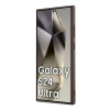 Guess Samsung Galaxy S24 Ultra - 4G Metal Gold Logo Σκληρή Θήκη με Επένδυση Συνθετικού Δέρματος - Brown - GUHCS24LG4GFBR