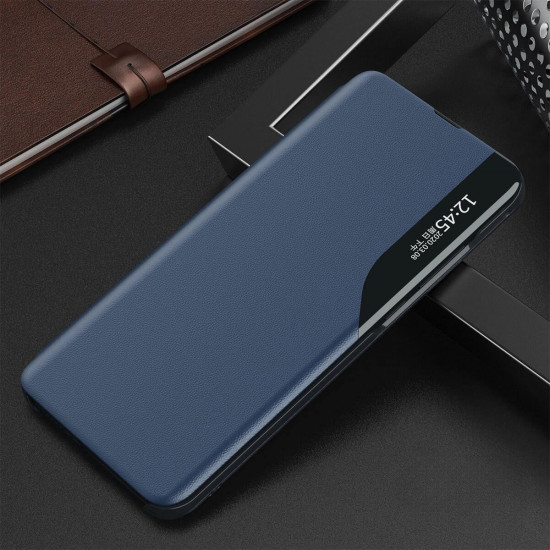 OEM Samsung Galaxy S24 Ultra Eco Leather View Θήκη Βιβλίο - Blue