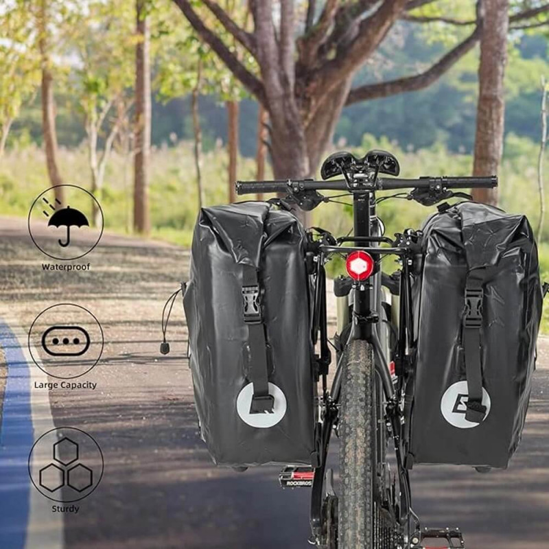 RockBros 30140022001 Αδιάβροχη Βαλίτσα Ποδηλάτου - Black RockBros 30140022001 Αδιάβροχη Βαλίτσα Ποδηλάτου - Black