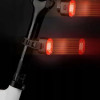 RockBros Q2S Επαναφορτιζόμενο Πίσω Κόκκινο Φως Ποδηλάτου LED με Αισθητήρα Φρένων - Black