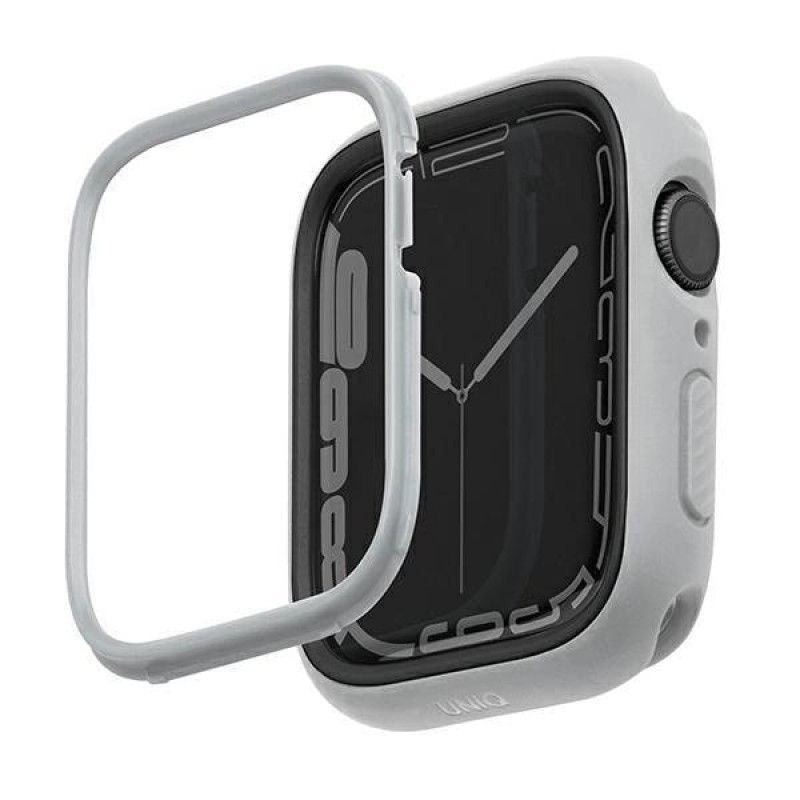 UNIQ Θήκη Apple Watch 4 / 5 / 6 / 7 / 8 / 9 / SE / SE 2 - 40 / 41 mm Moduo με 2 Εναλλάξιμα Πλαίσια - Stone / Dark Grey
