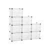 SONGMICS Πλαστική Mονάδα Aποθήκευσης με 9 Κουτιά - White - LPC502W SONGMICS Πλαστική Mονάδα Aποθήκευσης με 9 Κουτιά - White - LPC502W