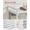 VASAGLE Καλάθι Απλύτων με Ράφι - 65L - White - BLH101W01 VASAGLE Καλάθι Απλύτων με Ράφι - 65L - White - BLH101W01