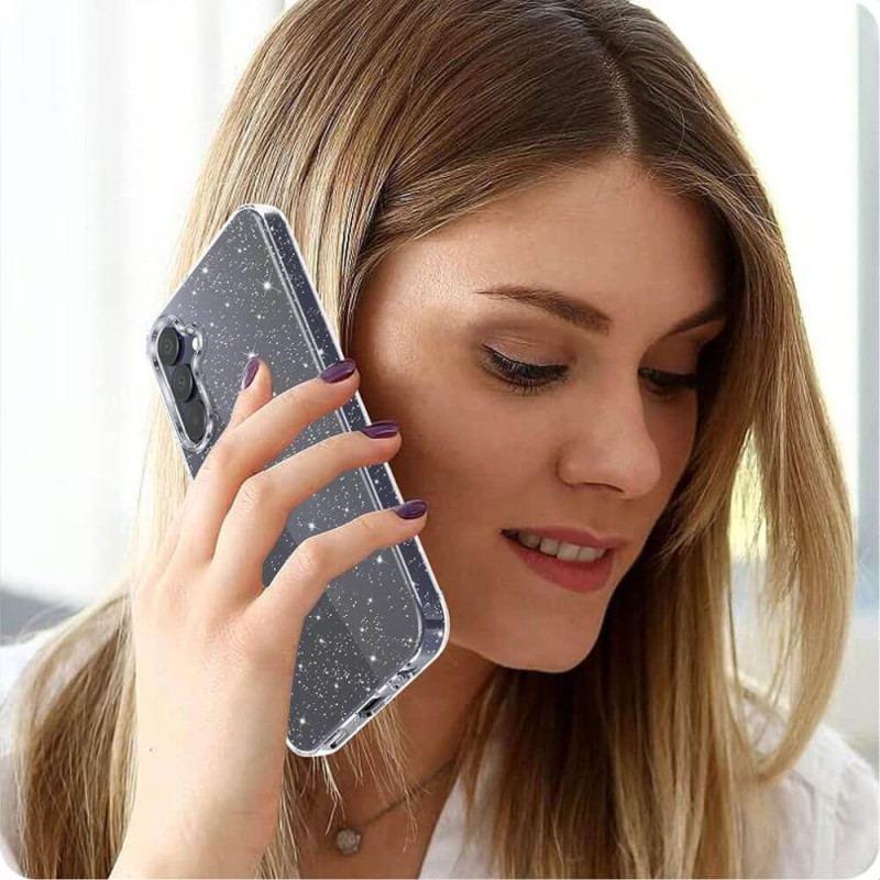 Techsuit Samsung Galaxy A55 5G - SparkleSkin - Θήκη Σιλικόνης με Glitter - Clear Techsuit Samsung Galaxy A55 5G - SparkleSkin - Θήκη Σιλικόνης με Glitter - Clear