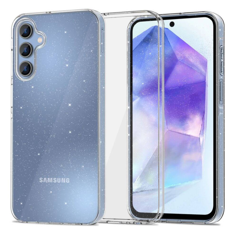 Techsuit Samsung Galaxy A55 5G - SparkleSkin - Θήκη Σιλικόνης με Glitter - Clear Techsuit Samsung Galaxy A55 5G - SparkleSkin - Θήκη Σιλικόνης με Glitter - Clear
