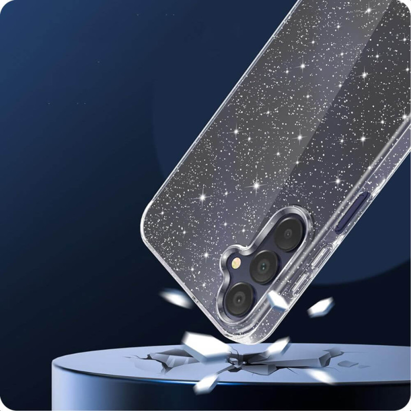 Techsuit Samsung Galaxy A55 5G - SparkleSkin - Θήκη Σιλικόνης με Glitter - Clear Techsuit Samsung Galaxy A55 5G - SparkleSkin - Θήκη Σιλικόνης με Glitter - Clear