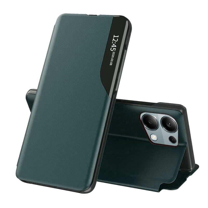 Techsuit Xiaomi Redmi Note 13 Pro 4G / Poco M6 Pro 4G - eFold Series - Θήκη Βιβλίο - Dark Green