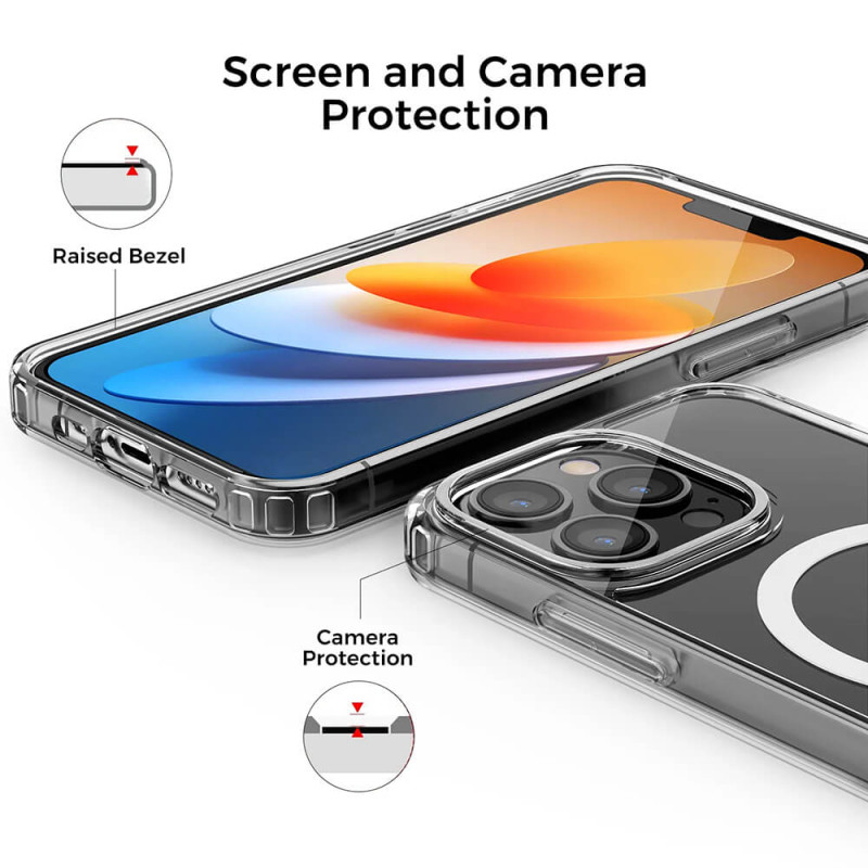 Techsuit iPhone 15 Pro - MagSafe Pro - Σκληρή Θήκη με Πλαίσιο Σιλικόνης - Transparent Techsuit iPhone 15 Pro - MagSafe Pro - Σκληρή Θήκη με Πλαίσιο Σιλικόνης - Transparent