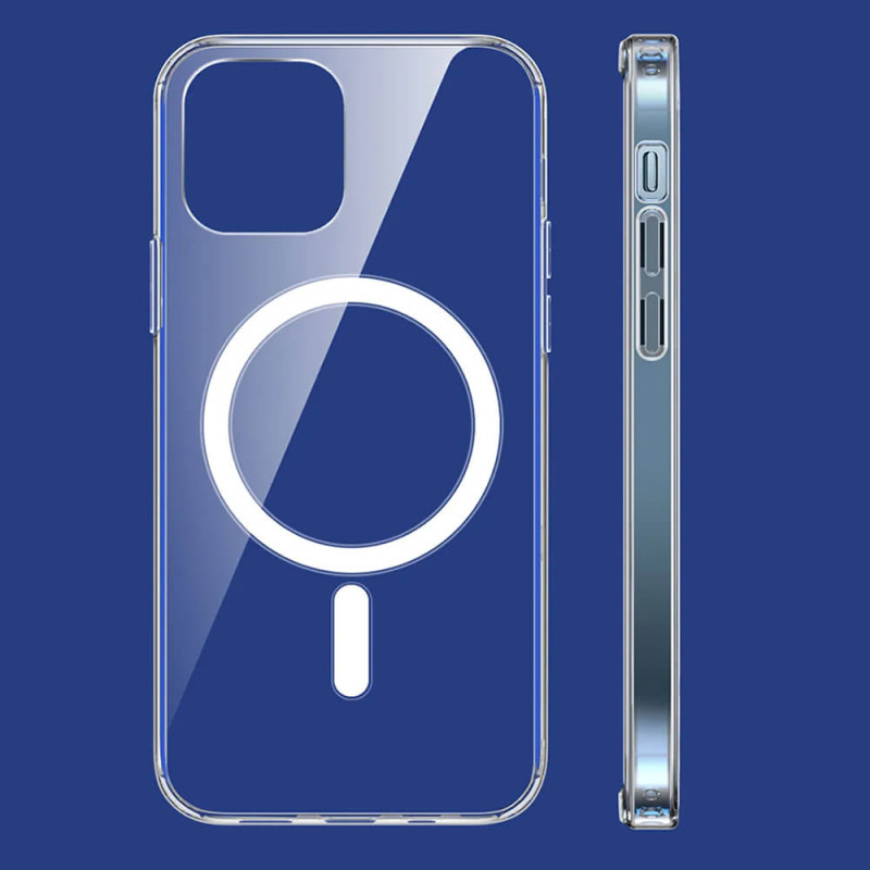 Techsuit iPhone 15 Pro - MagSafe Pro - Σκληρή Θήκη με Πλαίσιο Σιλικόνης - Transparent Techsuit iPhone 15 Pro - MagSafe Pro - Σκληρή Θήκη με Πλαίσιο Σιλικόνης - Transparent