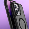 Techsuit iPhone 15 Pro Max - CarbonFuse MagSafe - Σκληρή Θήκη - Black