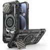 Supcase iPhone 15 Pro Max - Unicorn Beetle XT MagSafe - Σκληρή Θήκη με Προστασία Οθόνης / Καμερών και Stand - Black Circuit
