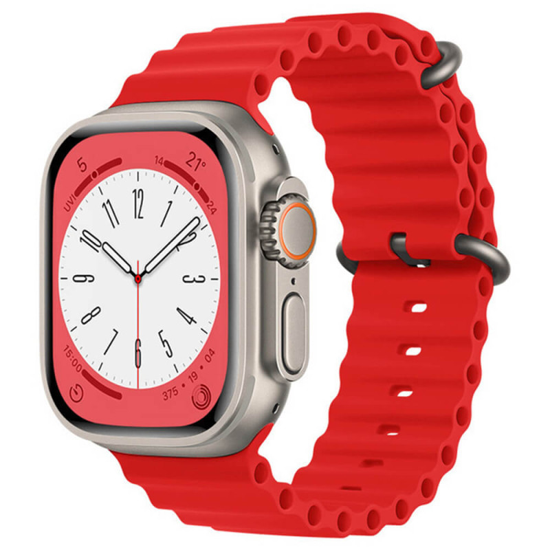 Techsuit Λουράκι Apple Watch 4 / 5 / 6 / 7 / 8 / 9 / 10 / SE / ULTRA 1 / ULTRA 2 - 44 / 45 / 46 / 49 mm Watchband W038 Σιλικόνης - Red Techsuit Λουράκι Apple Watch 4 / 5 / 6 / 7 / 8 / 9 / 10 / SE / ULTRA 1 / ULTRA 2 - 44 / 45 / 46 / 49 mm Watchband W038 Σιλικόνης - Red