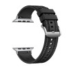 Techsuit Λουράκι Apple Watch 4 / 5 / 6 / 7 / 8 / 9 / 10 / SE / ULTRA 1 / ULTRA 2 - 44 / 45 / 46 / 49 mm Watchband Σιλικόνης W051 - Black