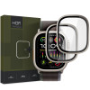 Hofi Προστασία Οθόνης Apple Watch Ultra / Ultra 2 - 49mm - Glass Ring 9H Screen Αντιχαρακτικό Γυαλί Οθόνης - 2 Τεμάχια - Titanium