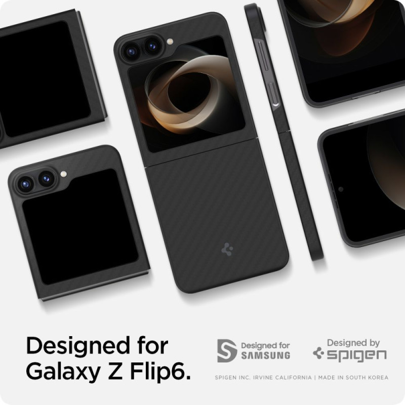 Spigen Samsung Galaxy Z Flip6 AirSkin Λεπτή Θήκη - Aramid Black Spigen Samsung Galaxy Z Flip6 AirSkin Λεπτή Θήκη - Aramid Black