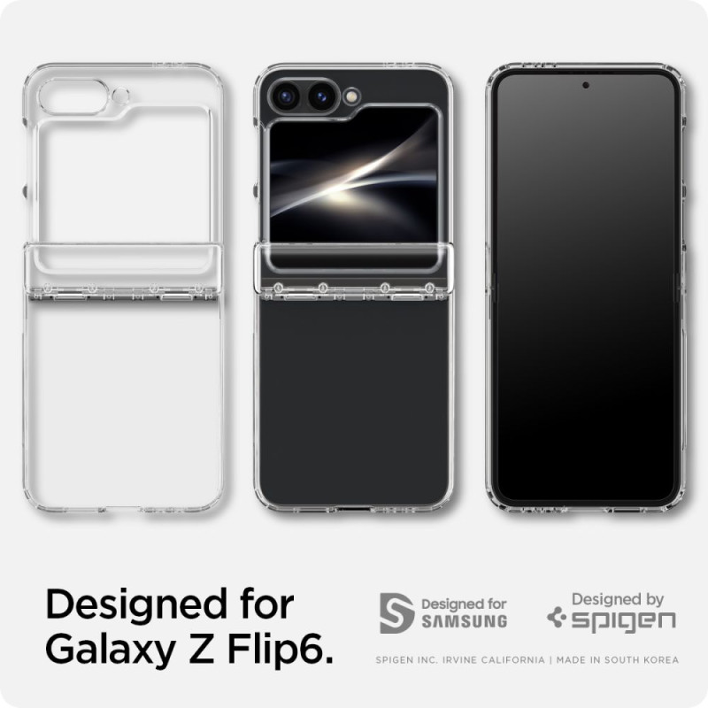 Spigen Samsung Galaxy Z Flip6 - Ultra Hybrid Pro Σκληρή Θήκη με Πλαίσιο Σιλικόνης - Crystal Clear Spigen Samsung Galaxy Z Flip6 - Ultra Hybrid Pro Σκληρή Θήκη με Πλαίσιο Σιλικόνης - Crystal Clear