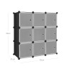 SONGMICS Σύστημα Αποθήκευσης με 9 Ράφια - Black - LPC116HS