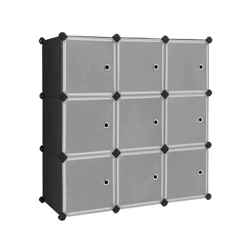 SONGMICS Σύστημα Αποθήκευσης με 9 Ράφια - Black - LPC116HS