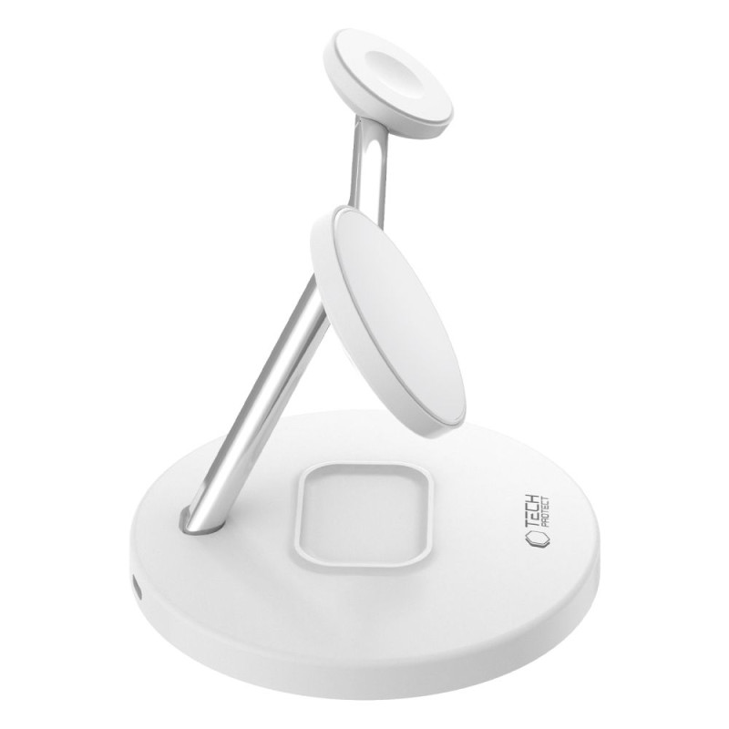 Tech-Protect A35 3in1 Ασύρματος Μαγνητικός Φορτιστής MagSafe 15W - White Tech-Protect A35 3in1 Ασύρματος Μαγνητικός Φορτιστής MagSafe 15W - White