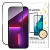 Wozinsky iPhone 16 9H Case Friendly Full Screen Full Glue Tempered Glass Αντιχαρακτικό Γυαλί Οθόνης - Black