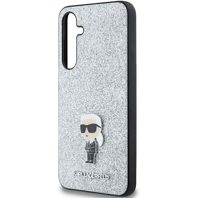 Karl Lagerfeld Samsung Galaxy A35 5G - Fixed Glitter Ikonik Metal Pin - Σκληρή Θήκη με Πλαίσιο Σιλικόνης - Silver - KLHCSA35GCNPSG Karl Lagerfeld Samsung Galaxy A35 5G - Fixed Glitter Ikonik Metal Pin - Σκληρή Θήκη με Πλαίσιο Σιλικόνης - Silver - KLHCSA35GCNPSG