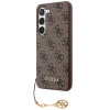 Guess Samsung Galaxy A55 5G - 4G Charms Collection - Θήκη με Επένδυση Συνθετικού Δέρματος - Brown - GUHCSA55GF4GBR