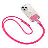 Tech-Protect C5S Rope CrossBody Strap - Universal Λουράκι για Θήκη Κινητού - Neon Pink