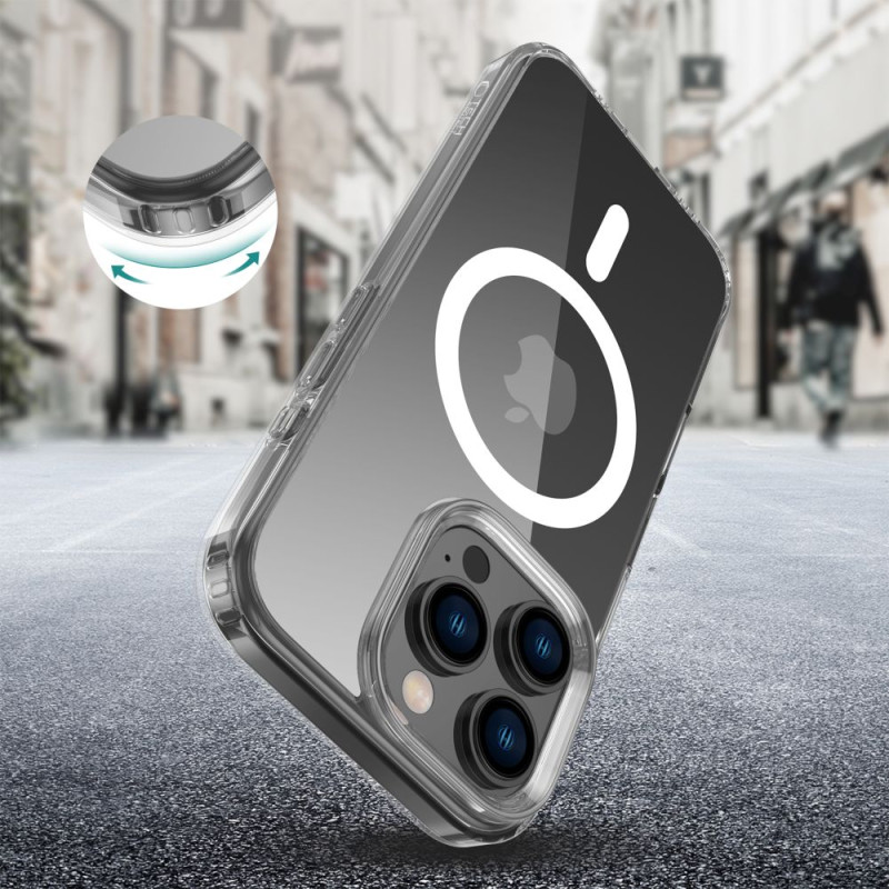 Tech-Protect iPhone 16 Pro Flexair Hybrid MagSafe Σκληρή Θήκη με Πλαίσιο Σιλικόνης και MagSafe - Διάφανη Tech-Protect iPhone 16 Pro Flexair Hybrid MagSafe Σκληρή Θήκη με Πλαίσιο Σιλικόνης και MagSafe - Διάφανη