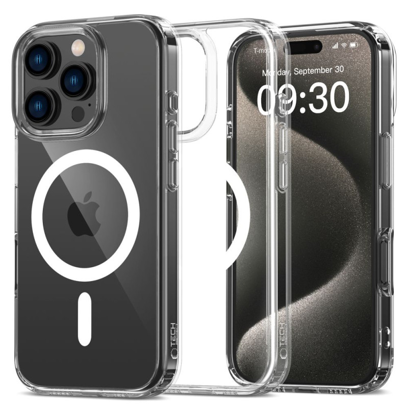 Tech-Protect iPhone 16 Pro Flexair Hybrid MagSafe Σκληρή Θήκη με Πλαίσιο Σιλικόνης και MagSafe - Διάφανη Tech-Protect iPhone 16 Pro Flexair Hybrid MagSafe Σκληρή Θήκη με Πλαίσιο Σιλικόνης και MagSafe - Διάφανη
