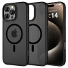 Tech-Protect iPhone 16 Pro Max MagMat Σκληρή Θήκη με Πλαίσιο Σιλικόνης και MagSafe - Matte Black / Ημιδιάφανη Tech-Protect iPhone 16 Pro Max MagMat Σκληρή Θήκη με Πλαίσιο Σιλικόνης και MagSafe - Matte Black / Ημιδιάφανη