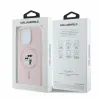 Karl Lagerfeld iPhone 16 Plus - Silicone KC Heads Ring MagSafe - Θήκη Σιλικόνης με MagSafe - Pink - KLHMP16MSCMKCRHP