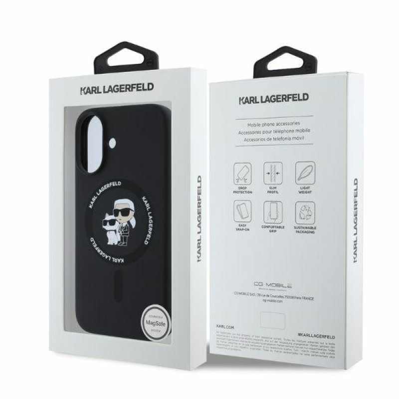 Karl Lagerfeld iPhone 16 - Silicone KC Heads Ring MagSafe - Θήκη Σιλικόνης με MagSafe - Pink - KLHMP16SSCMKCRHK Karl Lagerfeld iPhone 16 - Silicone KC Heads Ring MagSafe - Θήκη Σιλικόνης με MagSafe - Pink - KLHMP16SSCMKCRHK