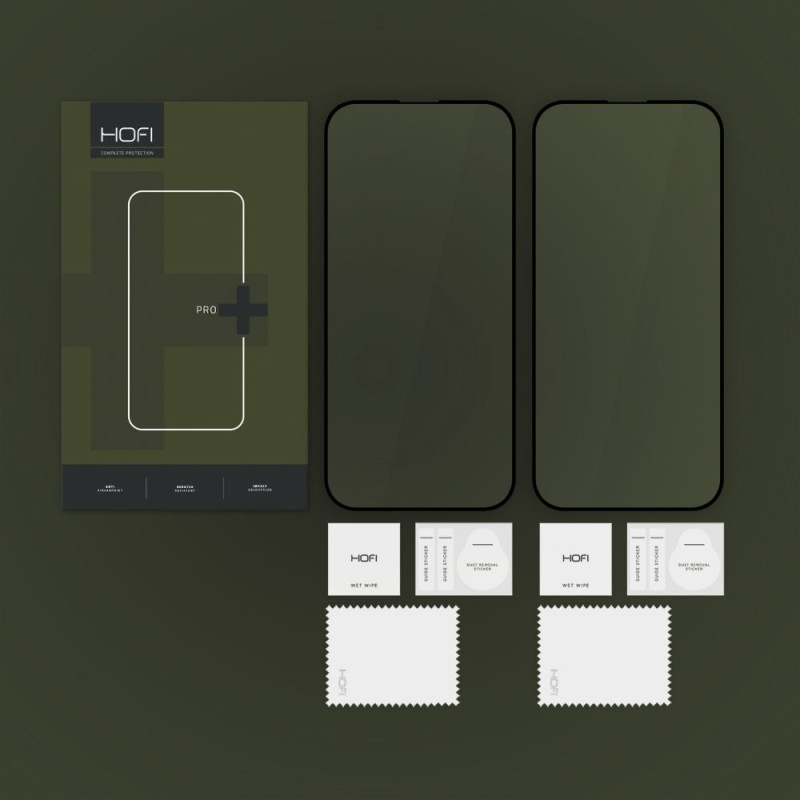 Hofi iPhone 16 Pro Glass Pro+ 0.3mm 2.5D 9H Full Screen Tempered Glass Αντιχαρακτικό Γυαλί Οθόνης - 2 Τεμάχια - Black Hofi iPhone 16 Pro Glass Pro+ 0.3mm 2.5D 9H Full Screen Tempered Glass Αντιχαρακτικό Γυαλί Οθόνης - 2 Τεμάχια - Black