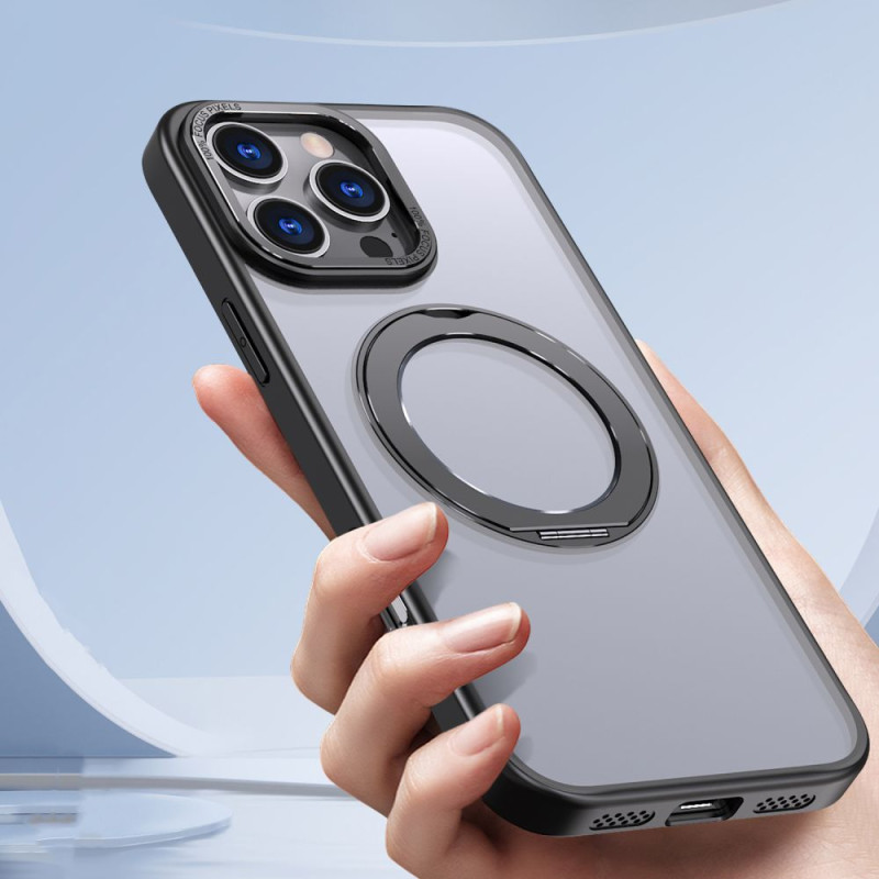 Tech-Protect iPhone 16 Pro Max MagRing - Σκληρή MagSafe Θήκη με Περιστρεφόμενο Δαχτυλίδι Συγκράτησης / Stand - Matte Black / Ημιδιάφανη Tech-Protect iPhone 16 Pro Max MagRing - Σκληρή MagSafe Θήκη με Περιστρεφόμενο Δαχτυλίδι Συγκράτησης / Stand - Matte Black / Ημιδιάφανη